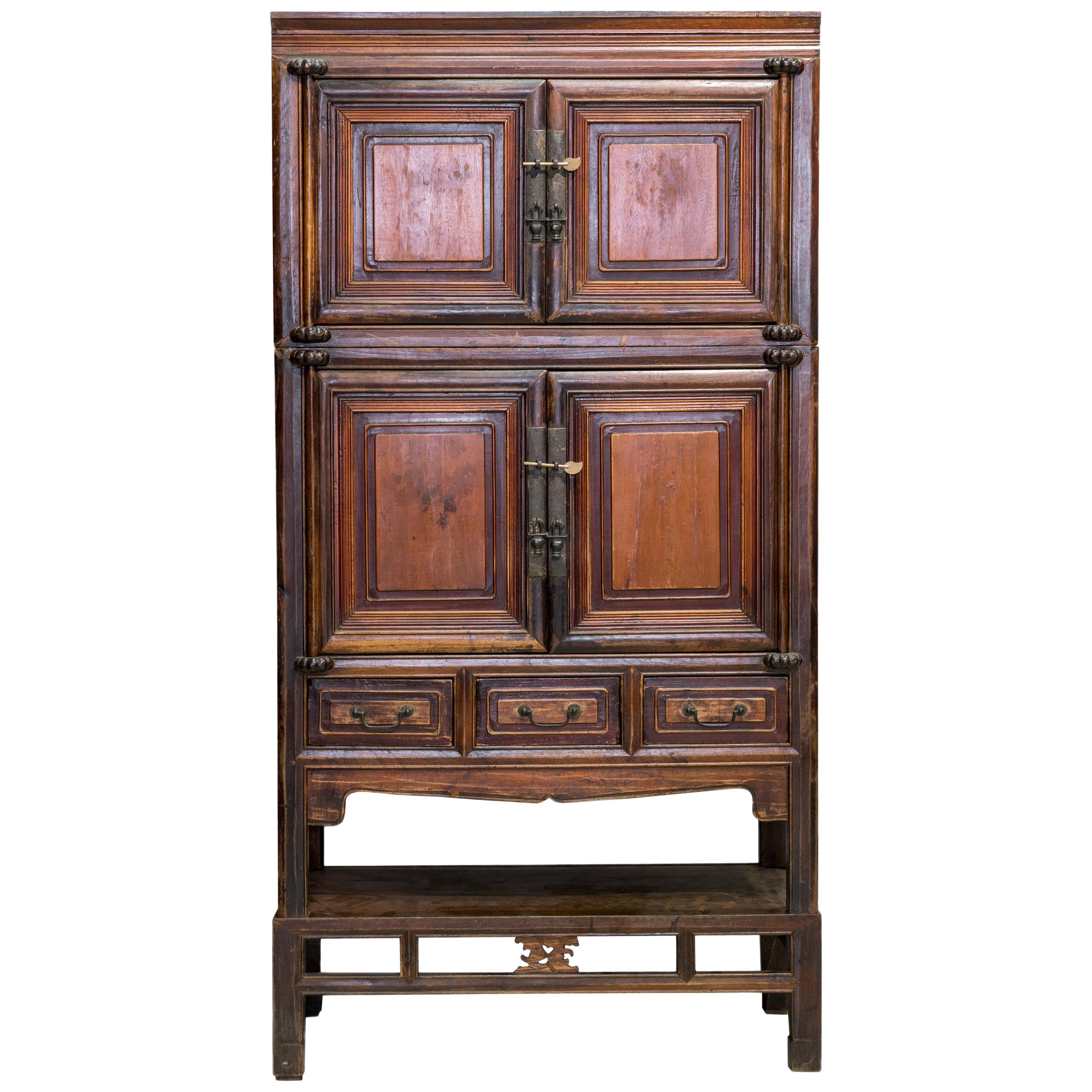 3-Part Chinese Book Cabinet