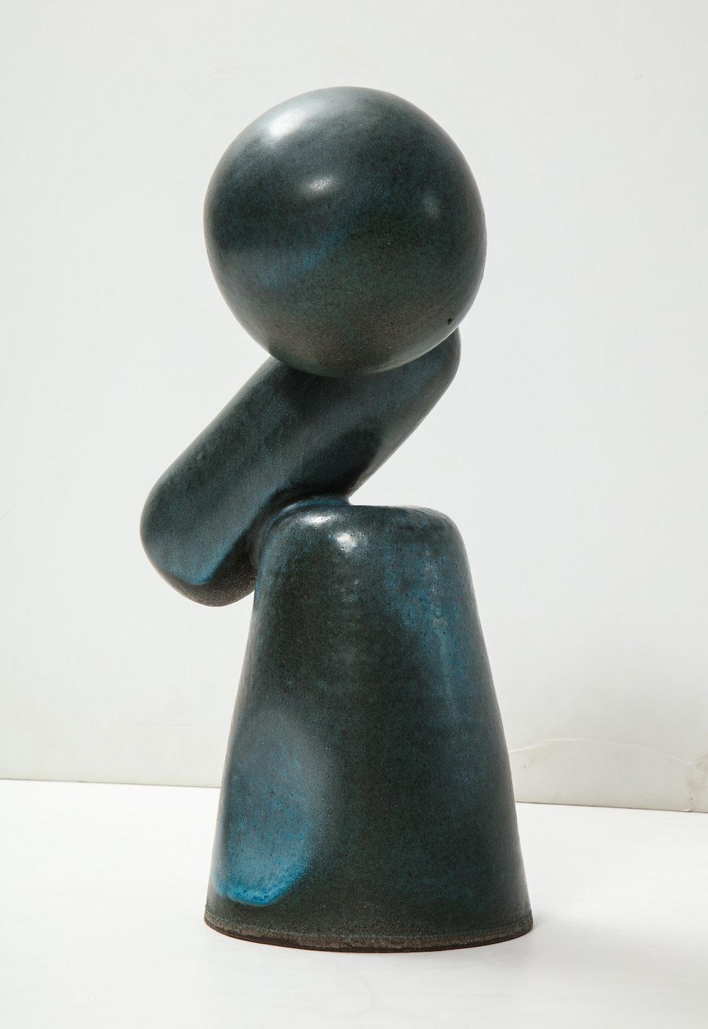 Glazed 3-Piece Assemblage Sculpture #1 by David Haskell