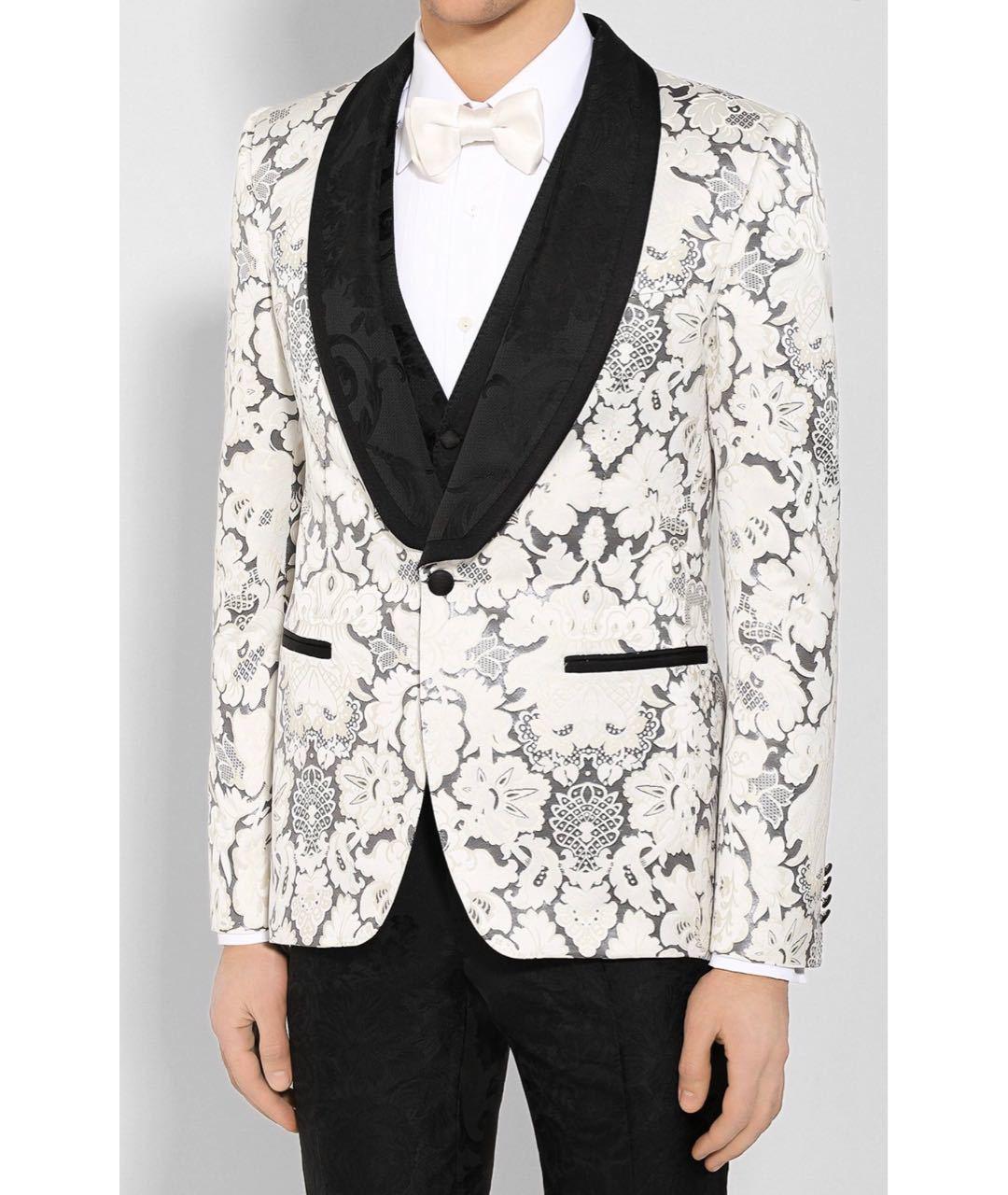 dolce and gabbana jacquard suit