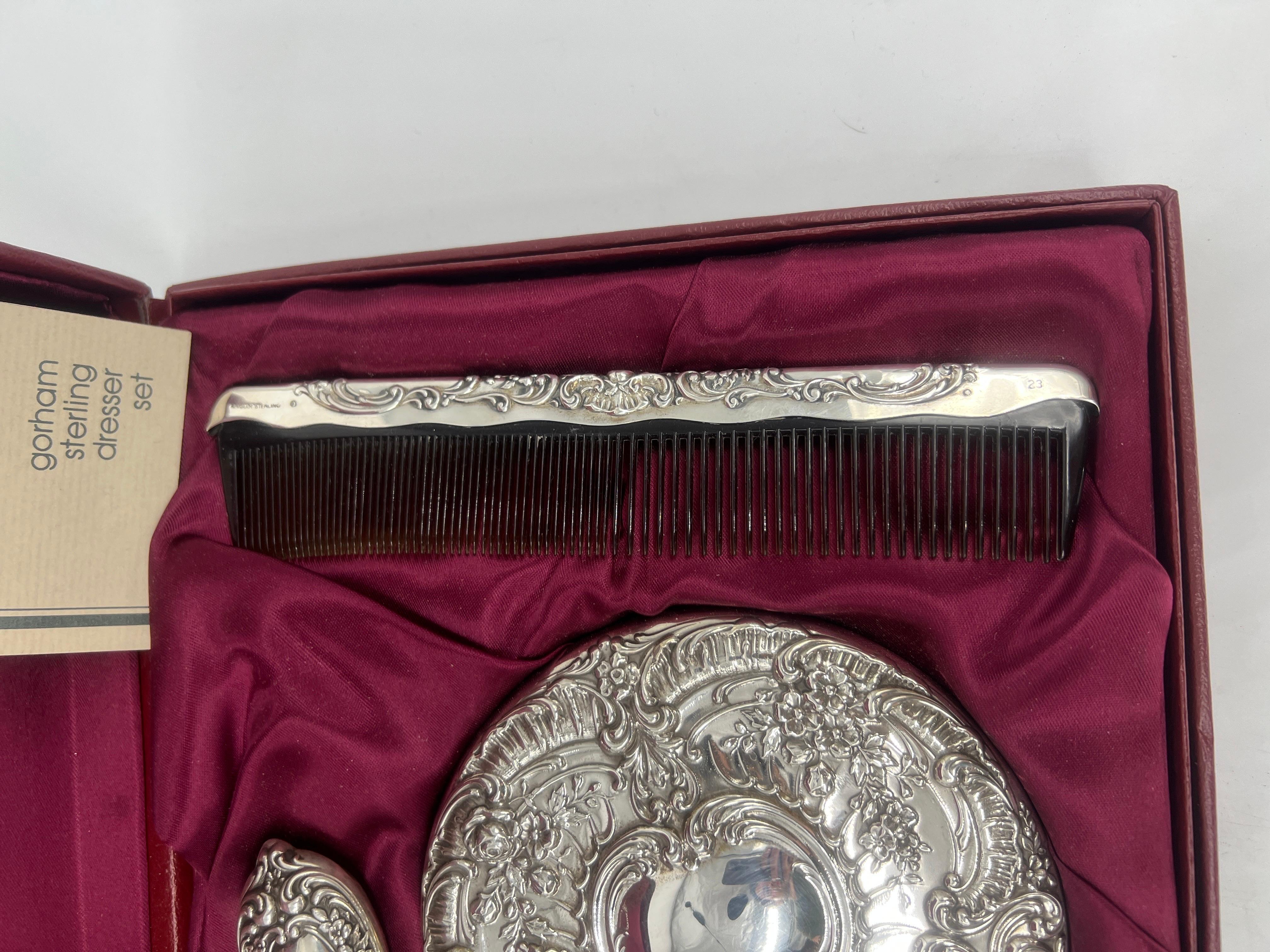 sterling silver dresser set