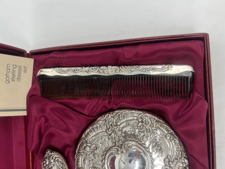 gorham sterling silver dresser set GORHAM STERLING SILVER & ENAMEL DRESSER SET sold at auction on 14th April