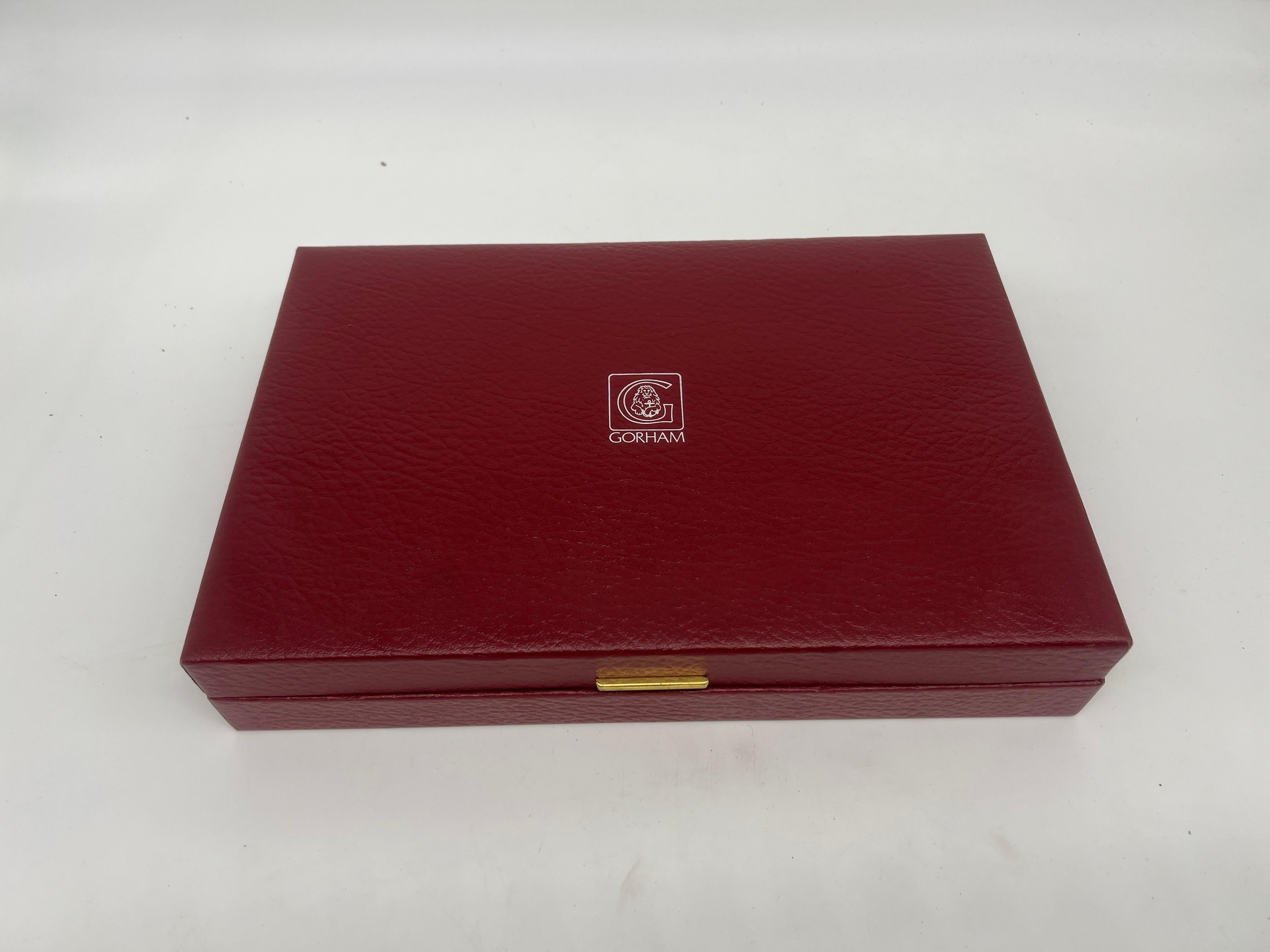 3 Pc Gorham Sterling Silver Cased Dresser Set 1