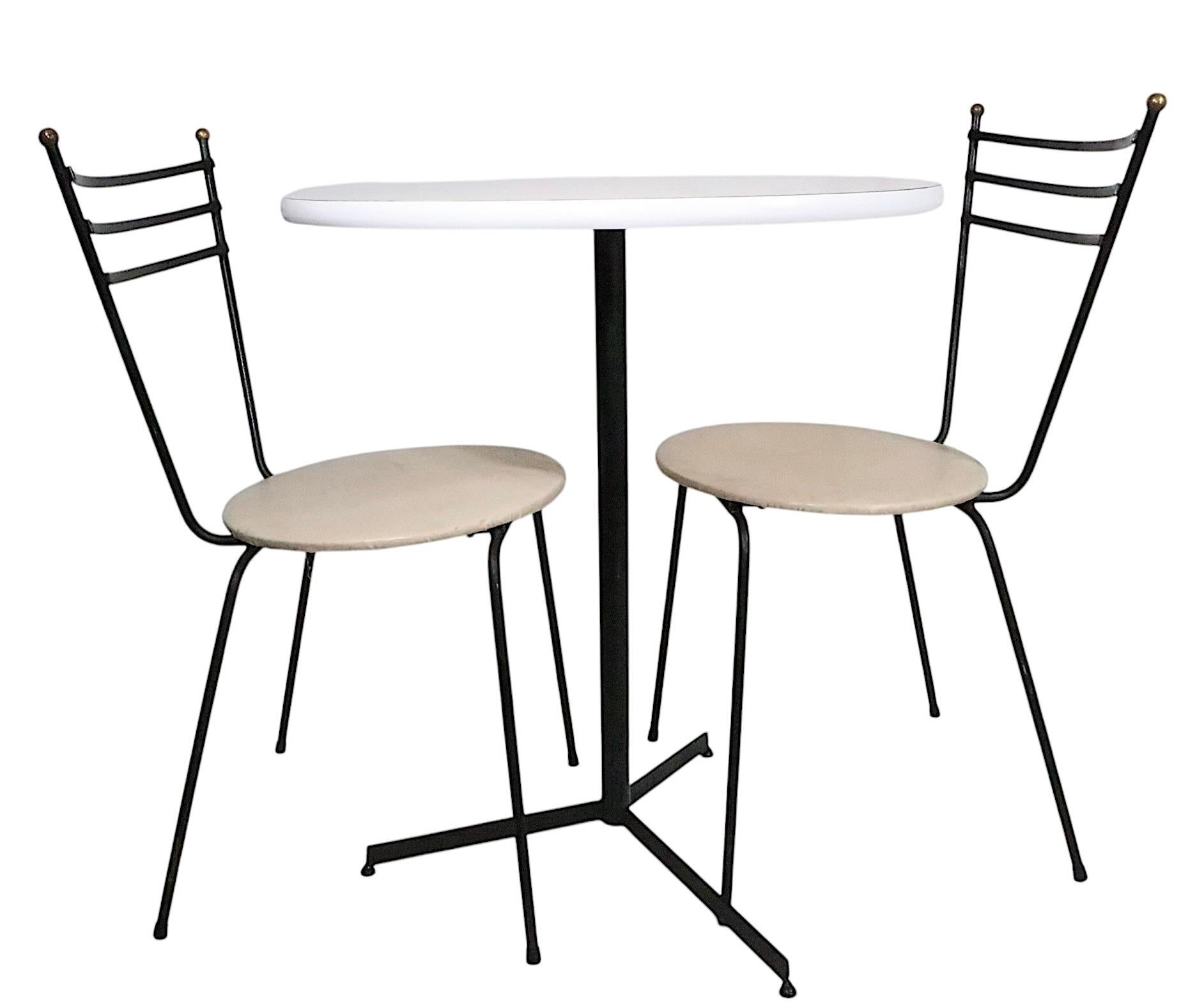3 uds. Juego Dinette Café Bistro de mediados de siglo según Paul McCobb c. 1950/60's Estadounidense en venta