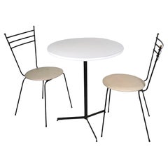 Vintage 3 pc. Mid Century Dinette Kitchen Cafe Bistro Set after Paul McCobb c. 1950/60's