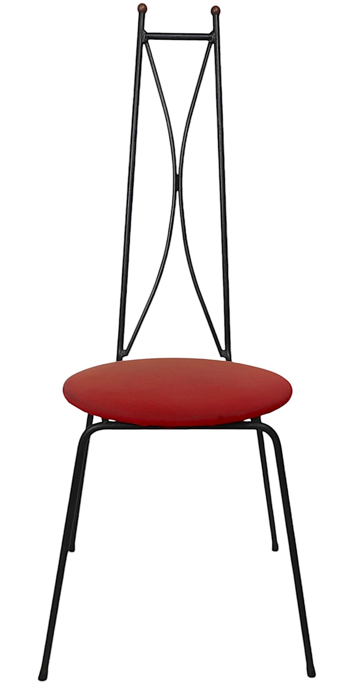Fer forgé 3 pc. Milieu du siècle  Ensemble de cuisine Dinette d'après Umanoff McCobb des années 1950/60 en vente
