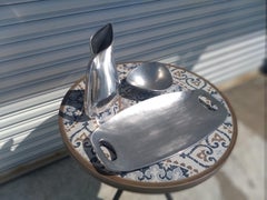 3 pz. Set da portata in peltro di Nambe e Wilton