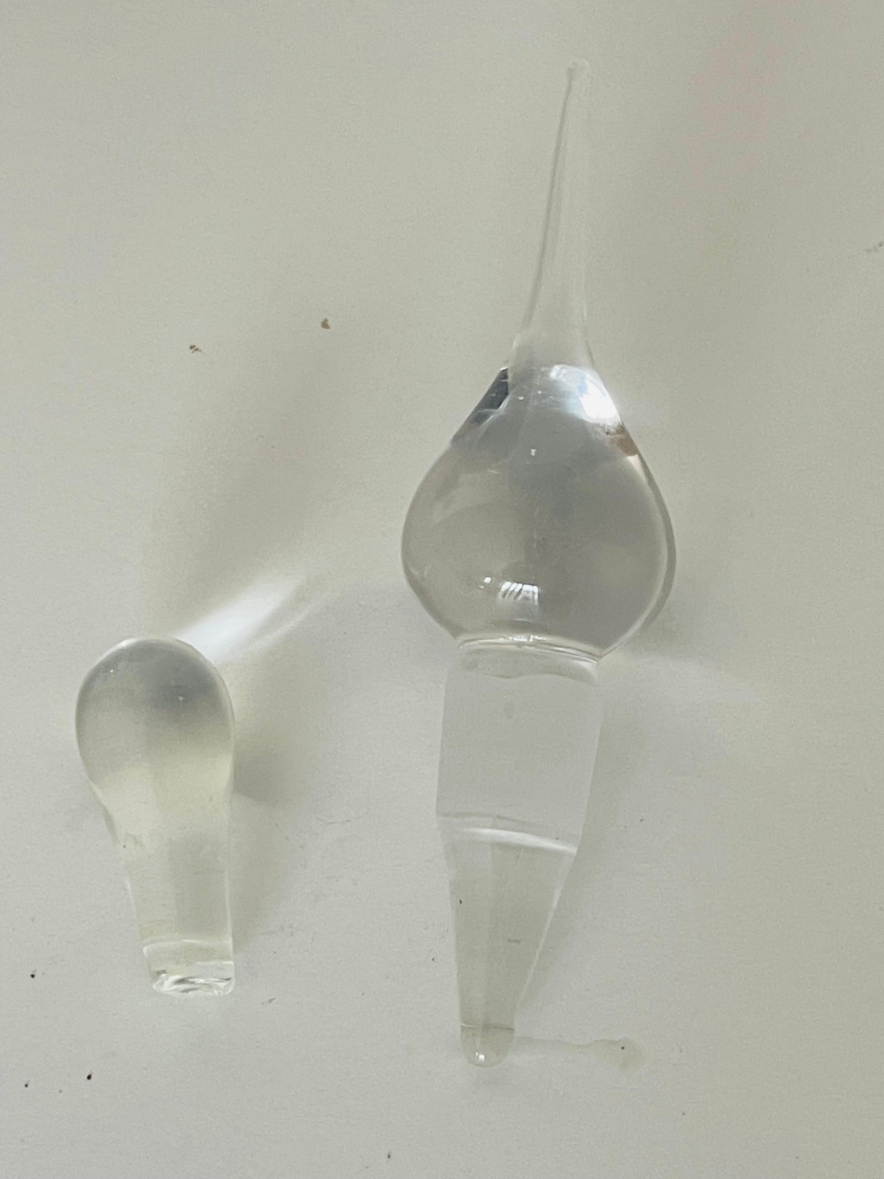 Milieu du XXe siècle 3 flacons de parfum en verre d'art Vintage en vente