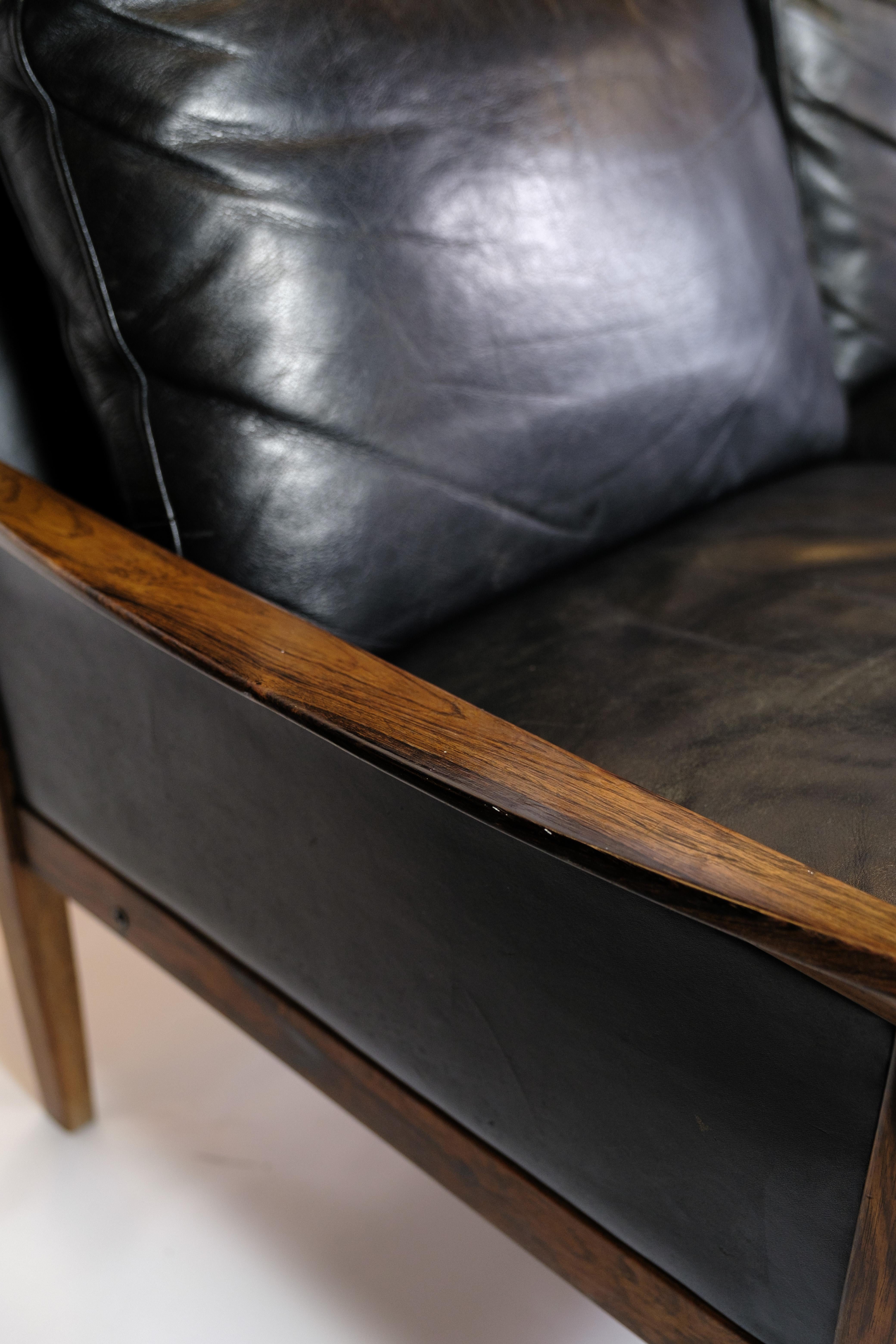 3 pros. Sofa aus Palisanderholz von Hans Olsen, hergestellt von Brdr. Juul K. Aus den 1960er Jahren (Dänisch) im Angebot