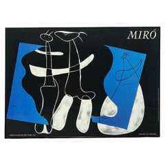 "3 Personnages sur Fond noir" by Joan Miro "Editions du Desastre"