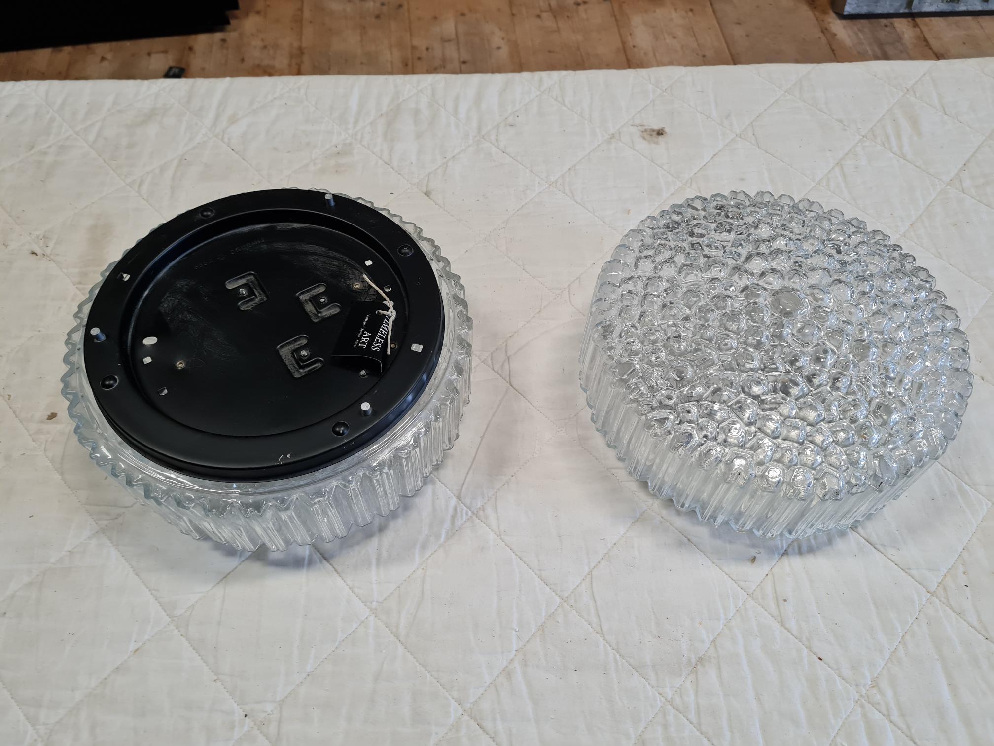 Applique en verre en 3 parties par Helena Tynell pour Glashütte Limburg, années 1960 en vente 4