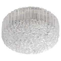 3 Pice Glass Flush Mount or Sconce by Helena Tynell for Glashütte Limburg, 1960s