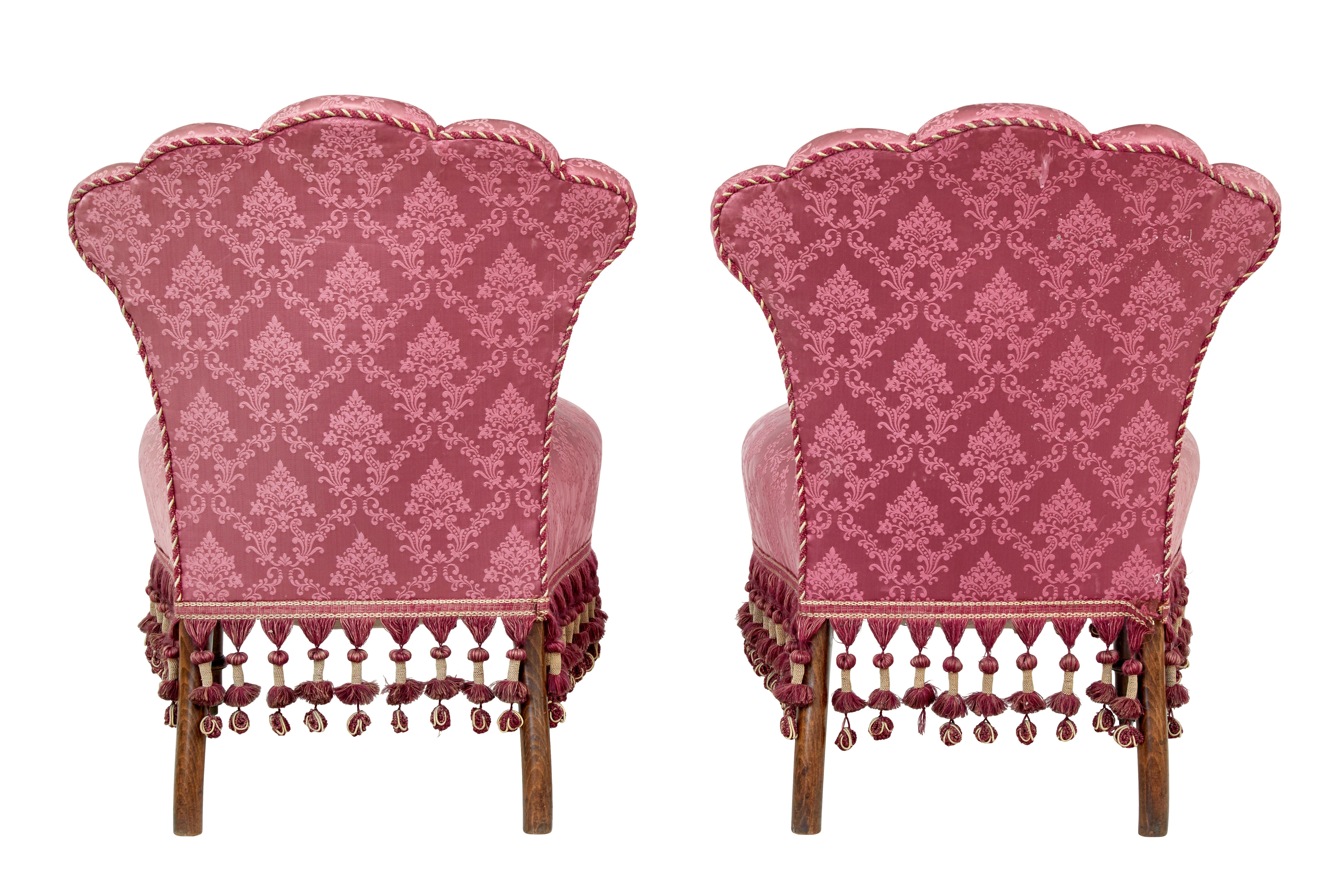 3 piece Art Deco shell back salon suite 2