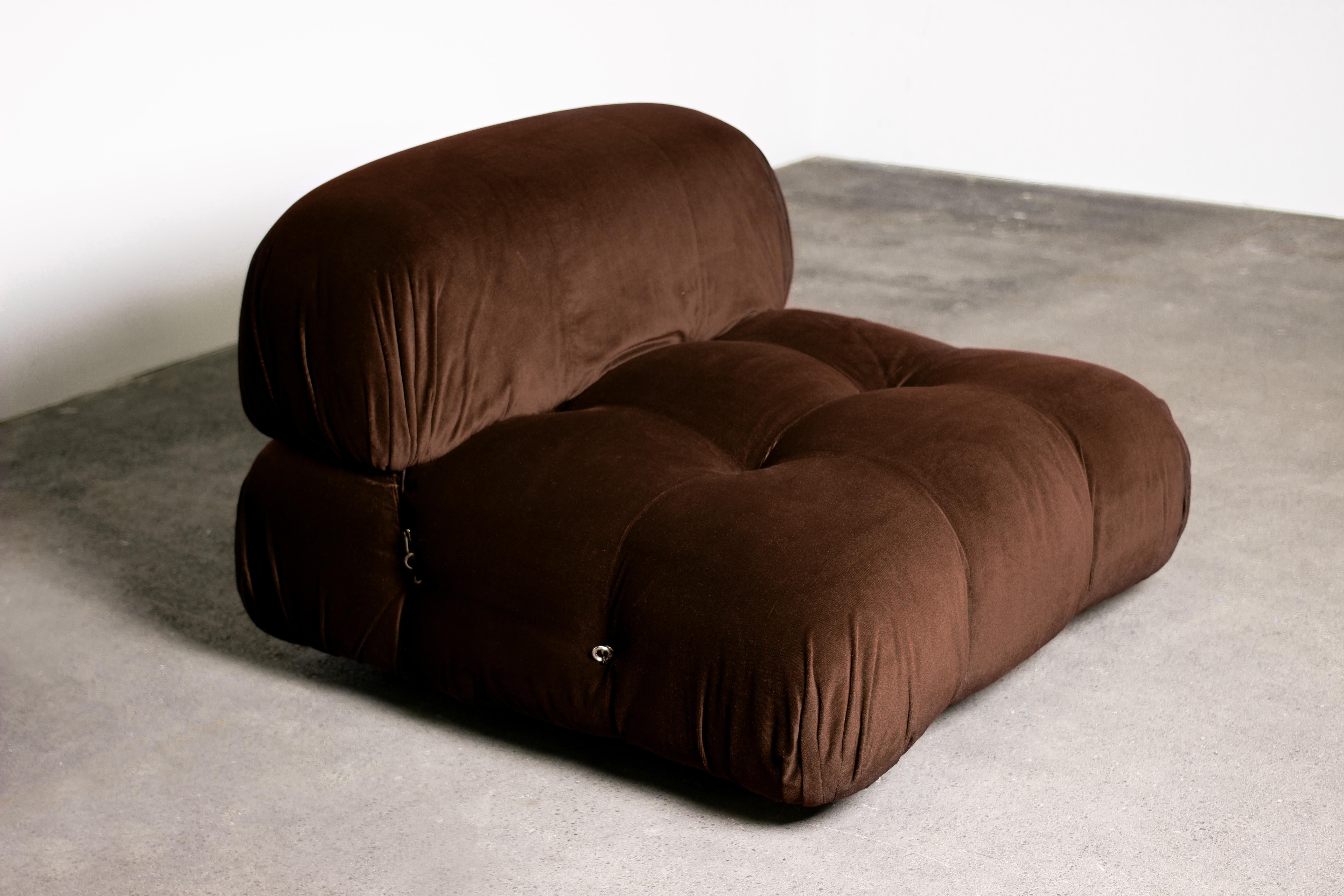 3-Piece Chocolate Camaleonda Sofa by Mario Bellini for C&B Italia 'B&B Italia' 10