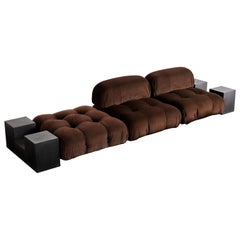 3-Piece Chocolate Camaleonda Sofa by Mario Bellini for C&B Italia 'B&B Italia'