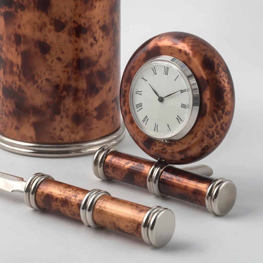 Elegantes Schreibtischset in Hochglanzlack - The Lacquers Collection (Italian) im Angebot