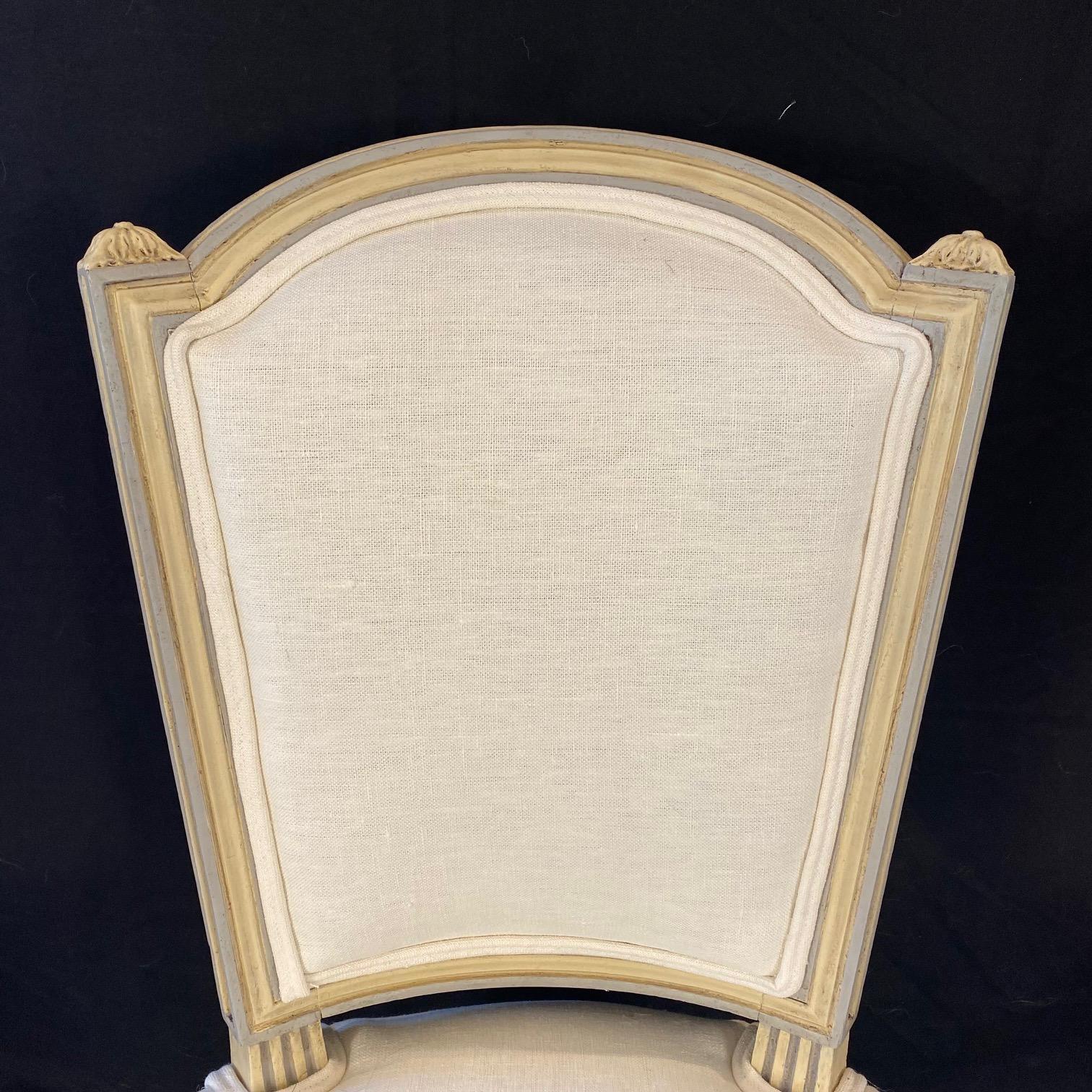 3 Piece Elegant and Rare 19th Century Classic French Louis XVI Salon Set For Sale 6