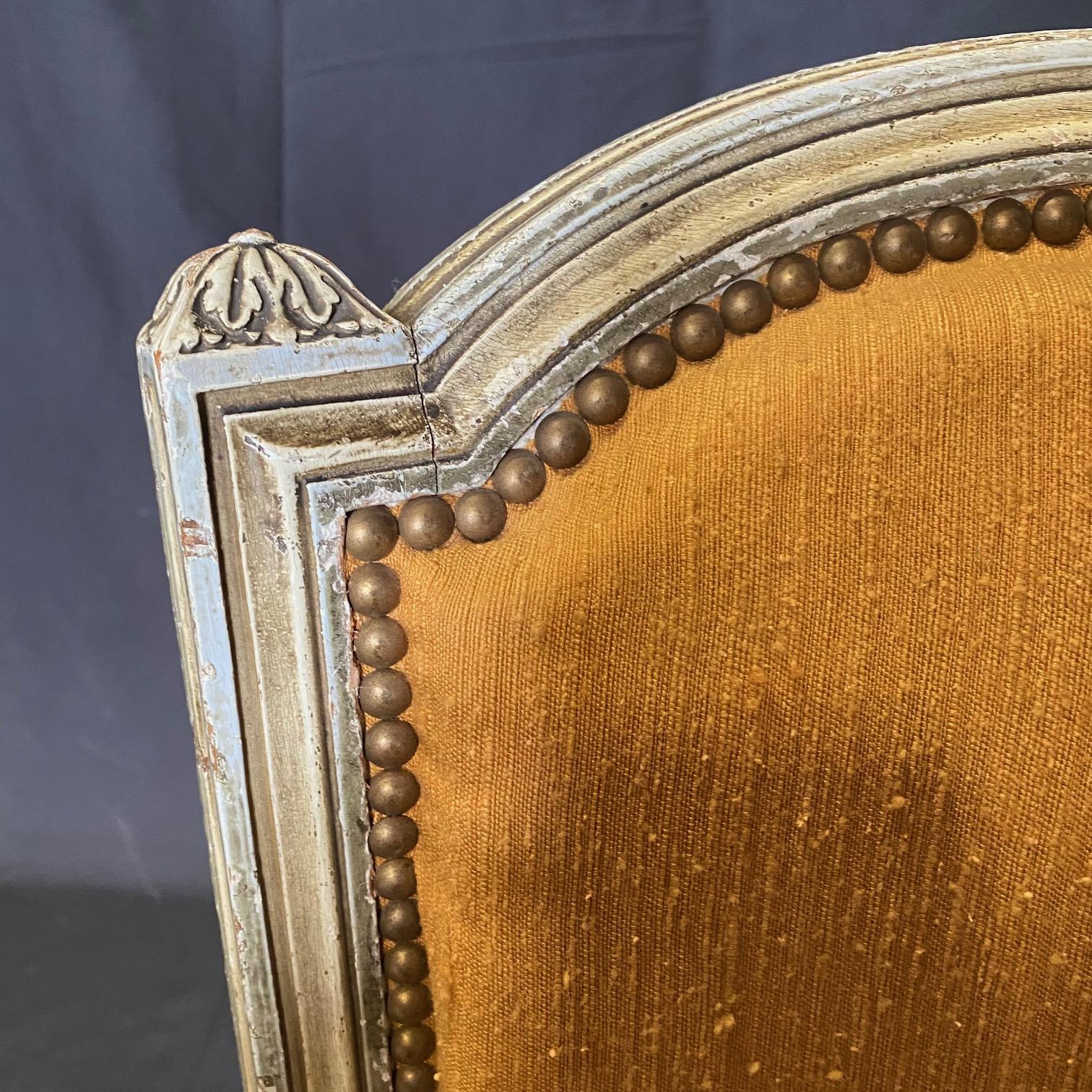 3 pezzi di un elegante e raro set da salotto classico francese Luigi XVI del XIX secolo 13