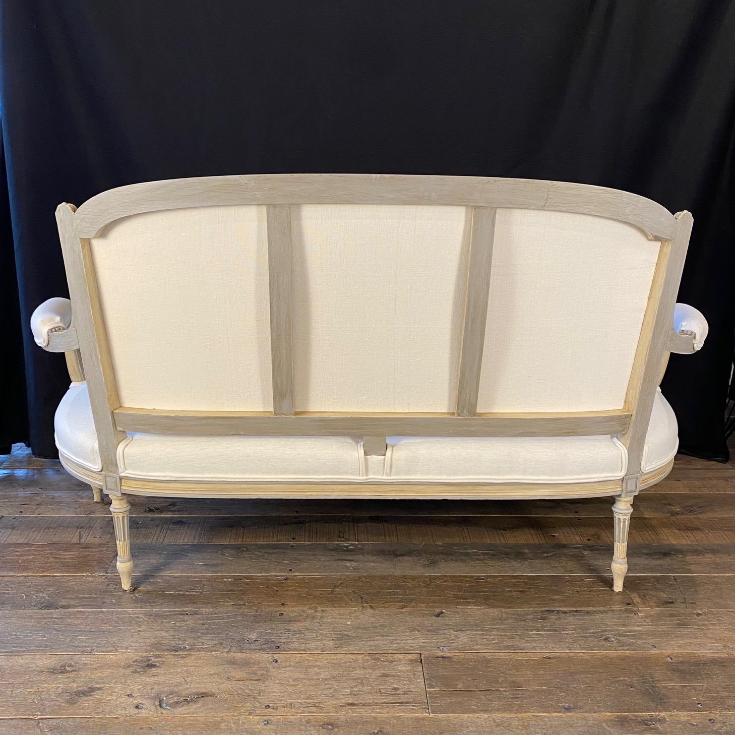 3 Piece Elegant and Rare 19th Century Classic French Louis XVI Salon Set In Good Condition For Sale In Hopewell, NJ