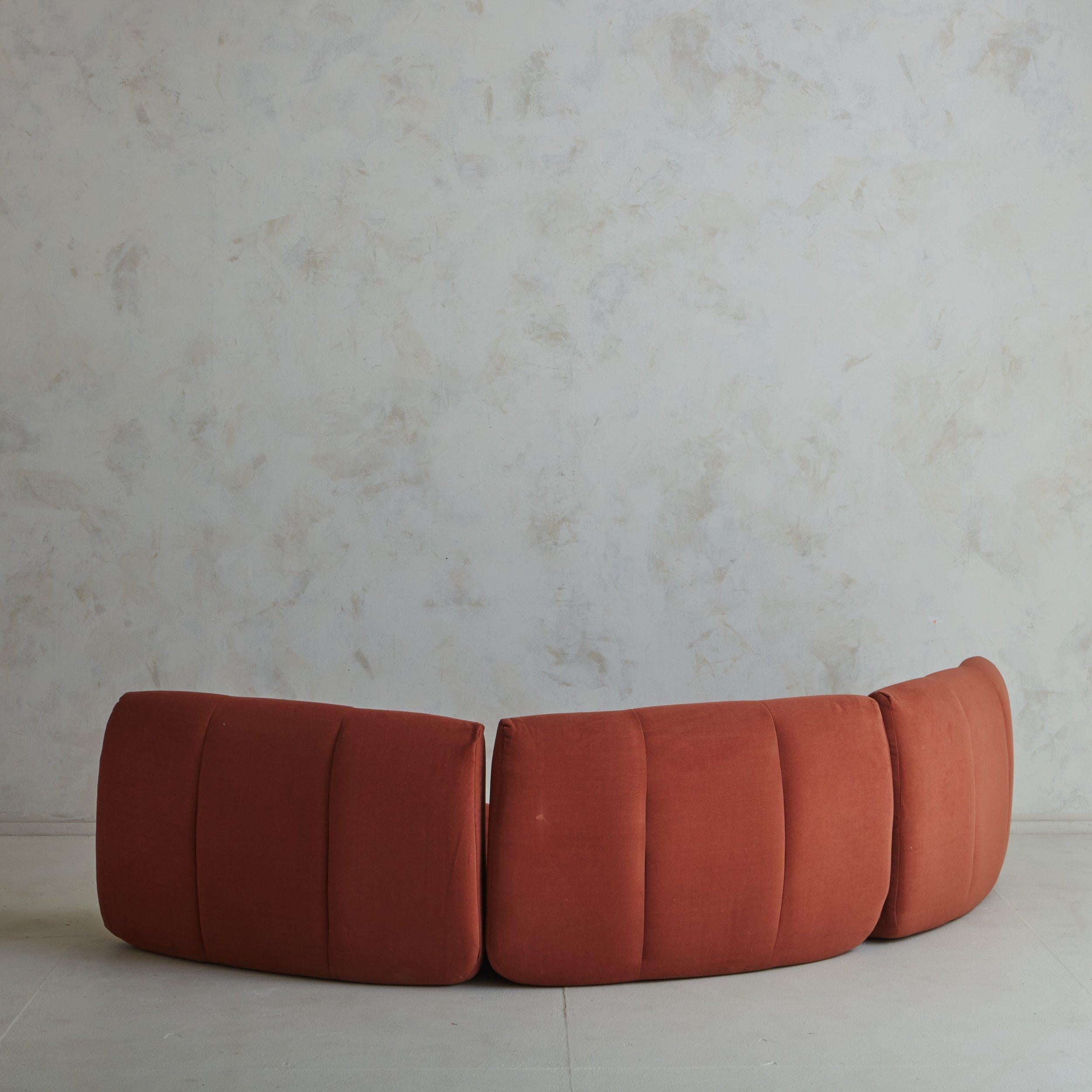 Upholstery 3-Piece 'Gilda' Sofa with Ottoman by Michel Ducaroy for Ligne Roset, France 1972 For Sale