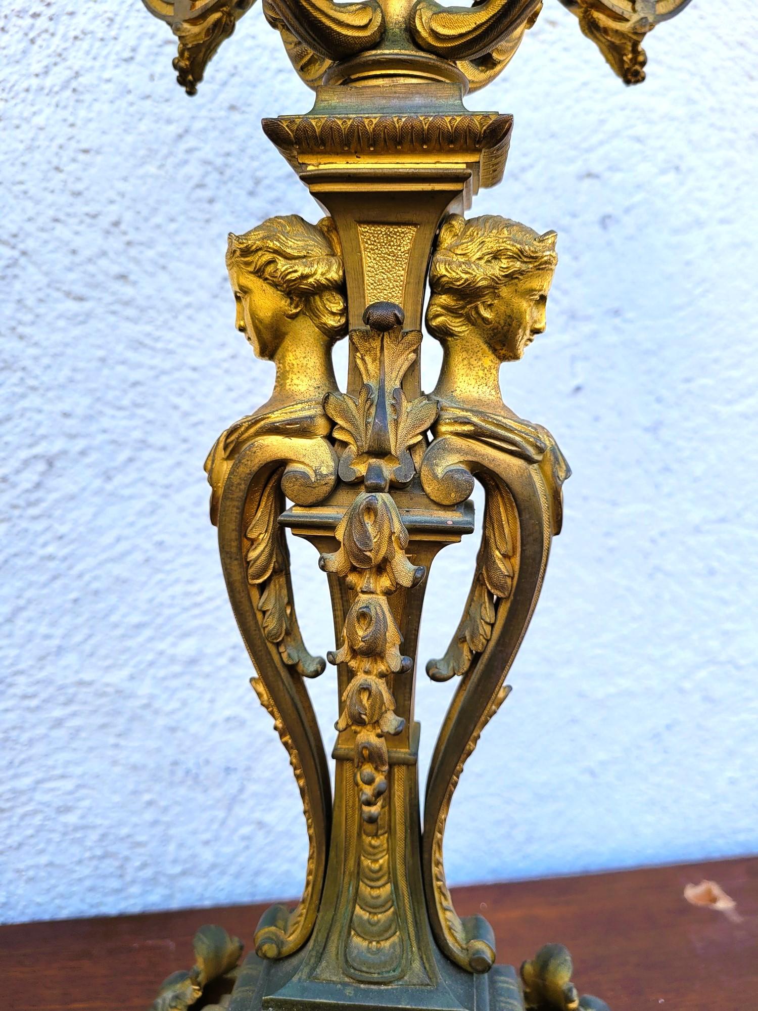 3 Piece Gilt Bronze Trim, Napoleon III, 19th Century For Sale 13