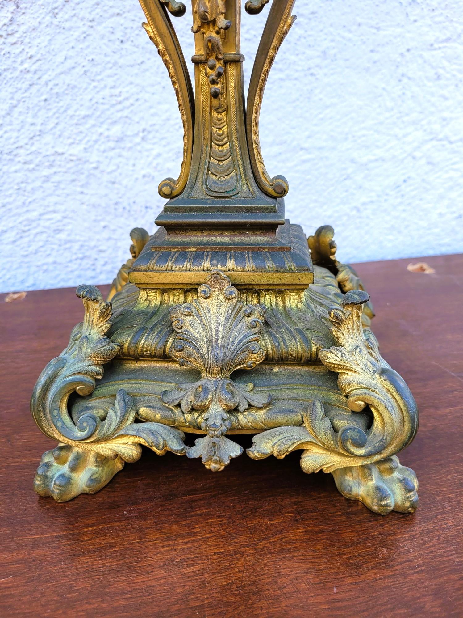 3 Piece Gilt Bronze Trim, Napoleon III, 19th Century For Sale 14