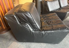 3 Piece Leather modular sofa, Sylvain Joly for Chateau d'Ax, Made in Italy 2000s
