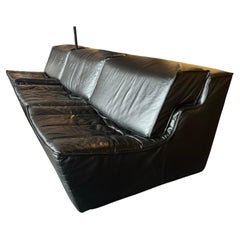 3 Piece Leather modular sofa, Sylvain Joly for Chateau d'Ax, Made in Italy 2000s