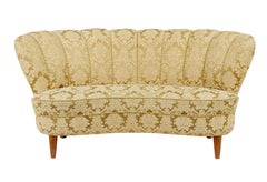 3 piece mid 20th century shell back living room suite