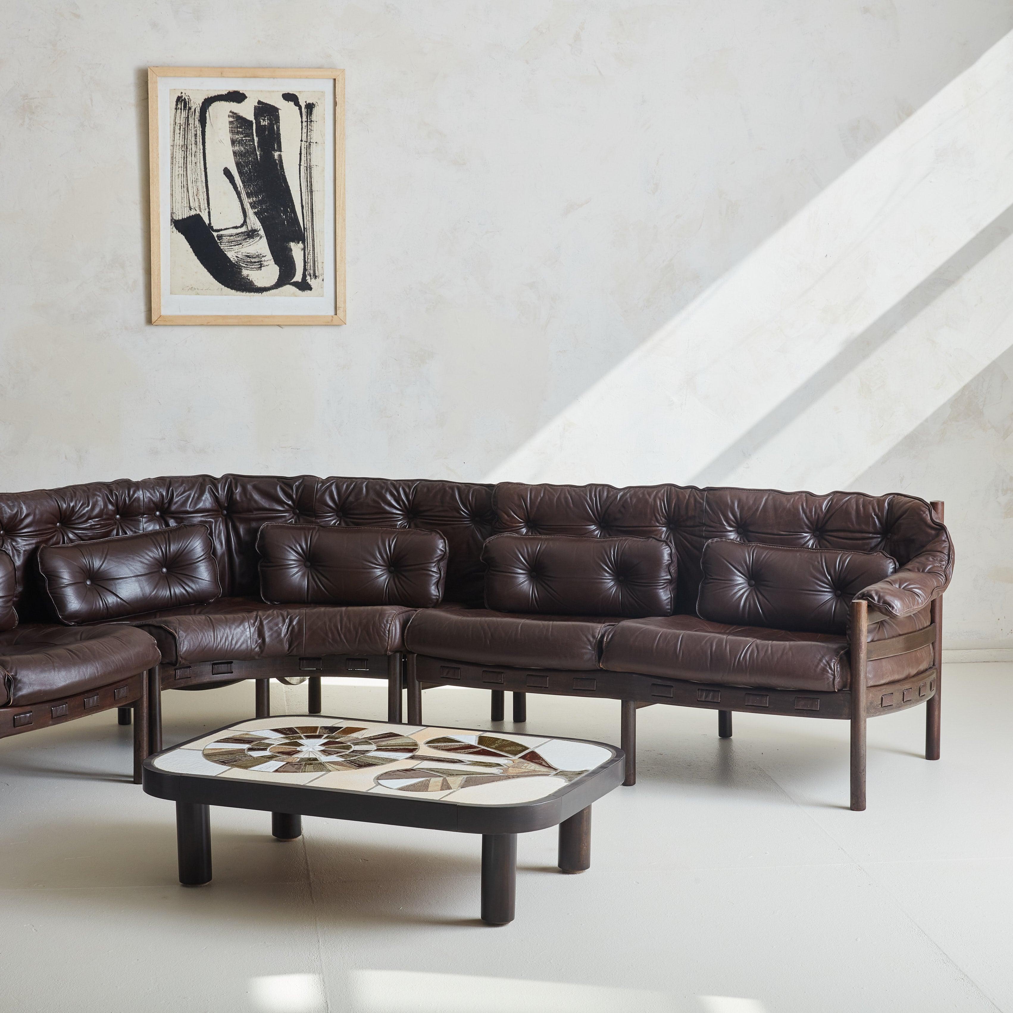 Moderne Canapé 3 pièces Modèle 925 d'Arne Norell pour Coja Culemborg, Suède, années 1960 en vente
