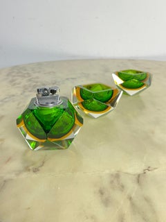 3-Piece Murano Glass Smoking Set Mid-Century Italian Design 1960s