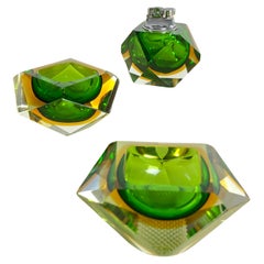 3-Piece Murano Glass Smoking Set Mid-Century Italian Design 1960s
