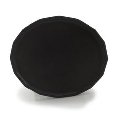 Three-Piece Place Setting for 8 Matte Black Dinnerware Setting Modern Porcelain