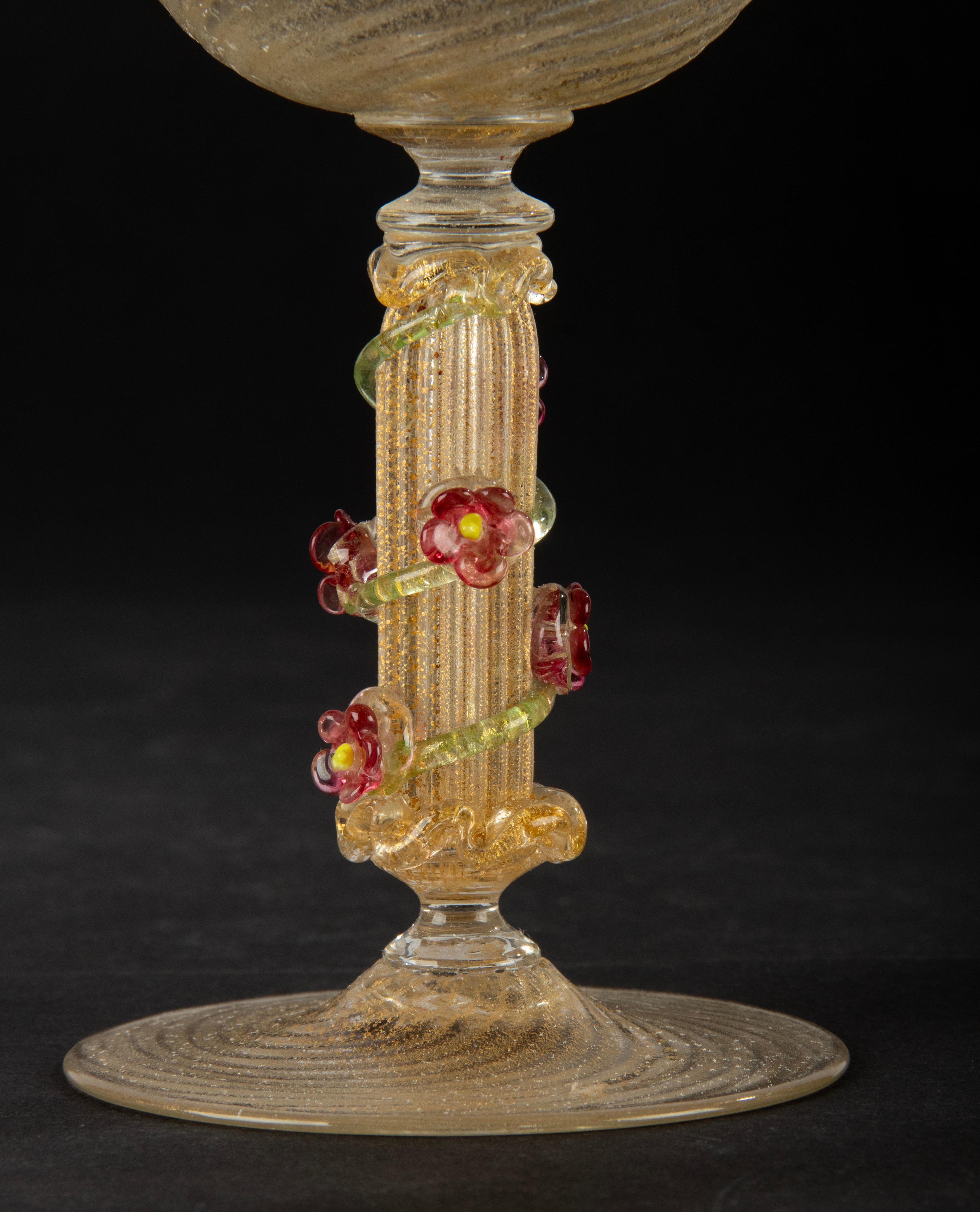 3-teiliges Set aus Muranoglas-Kerzenständern (Handgefertigt) im Angebot