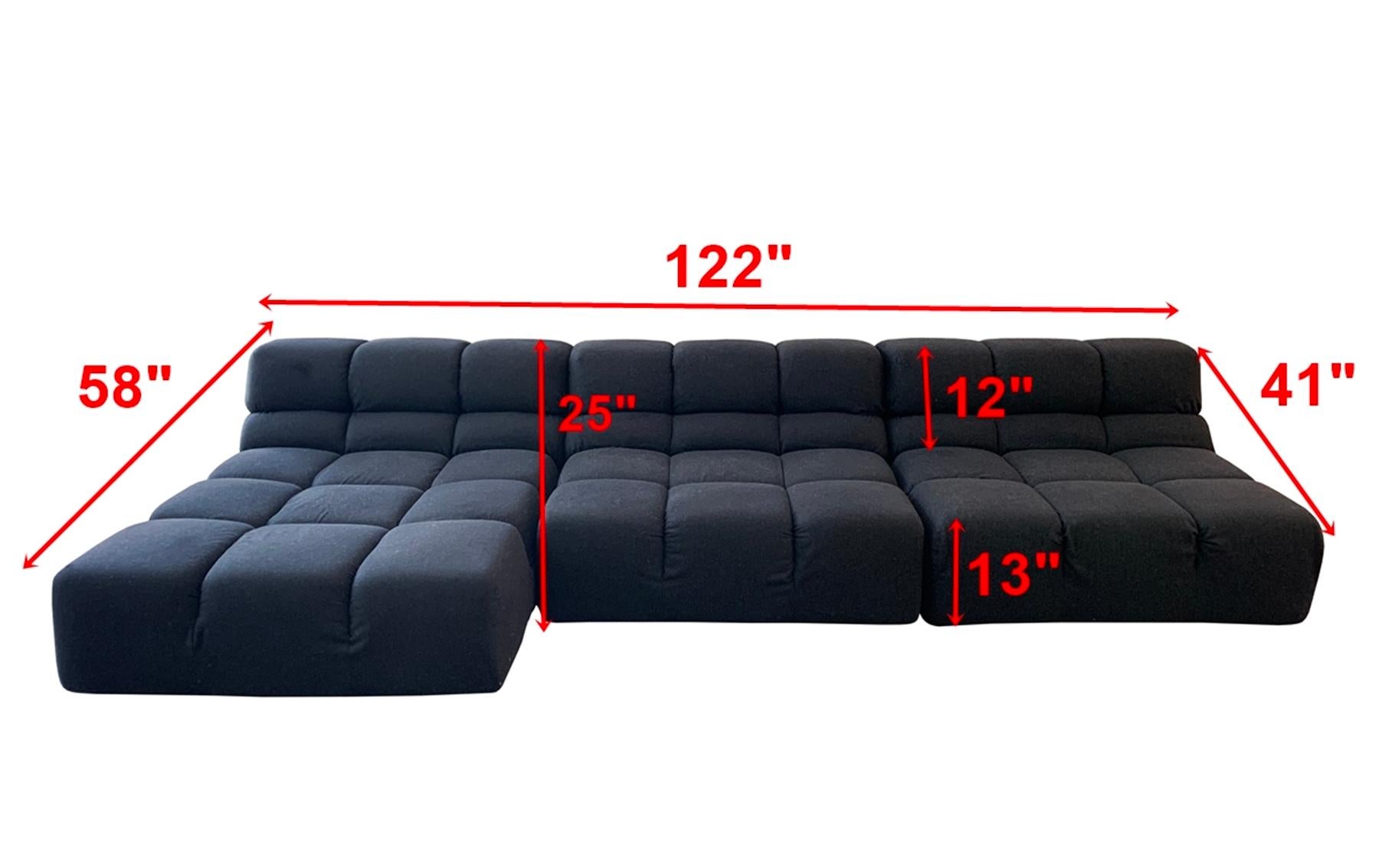 3 Piece Tufty-Time Sectional Sofa by Patricia Urquiola for B&B Italia 9