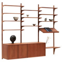 Used 3-piece wall unit by Poul Cadovius, Denmark, 1960s