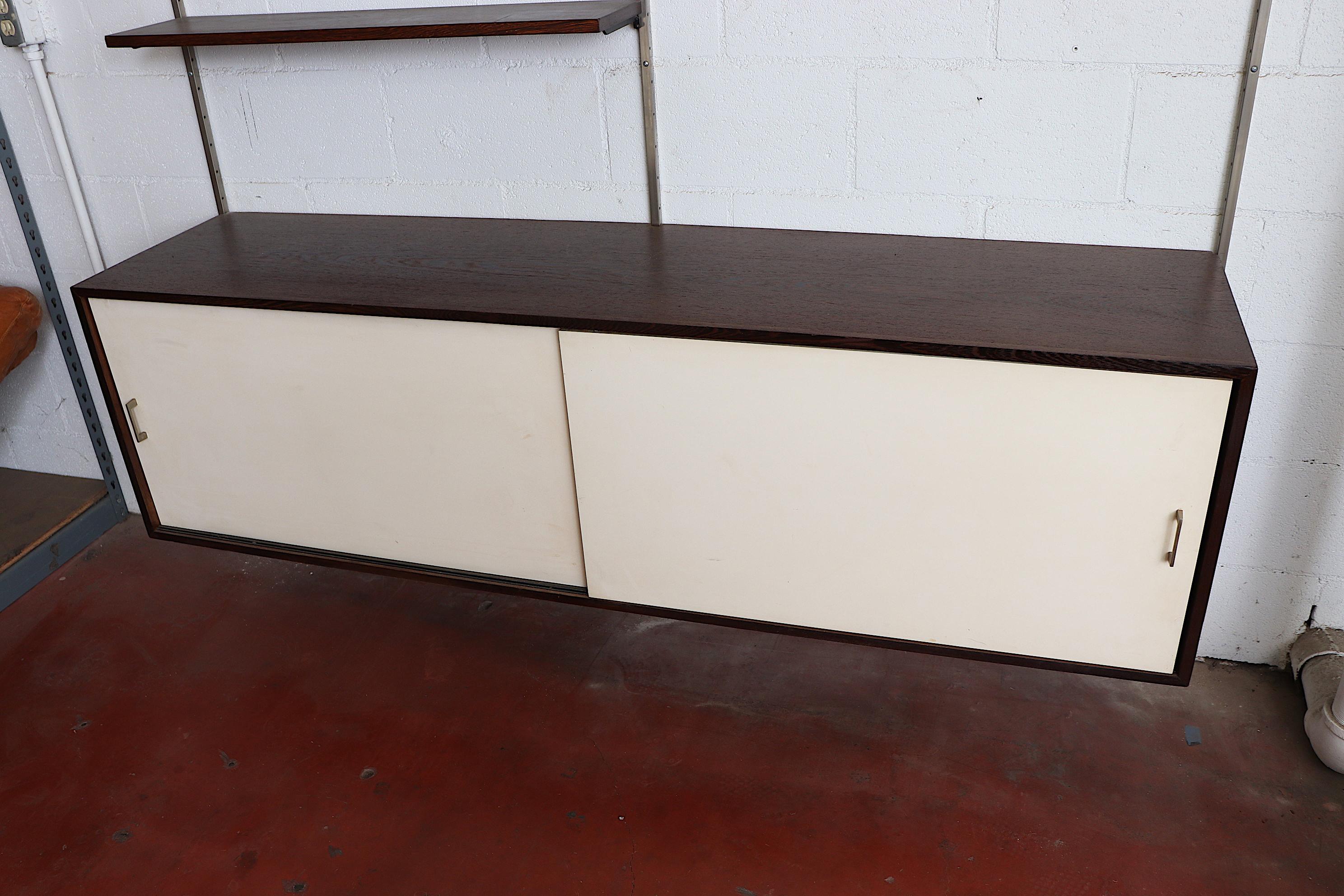 Miid-Century Wall Mount Shelving Unit In Good Condition In Los Angeles, CA