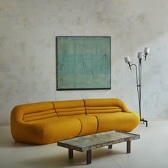3-Piece Yellow Carrera Modular Sofa by Lomazzi, De Pas + D'urbino for BBB Italia