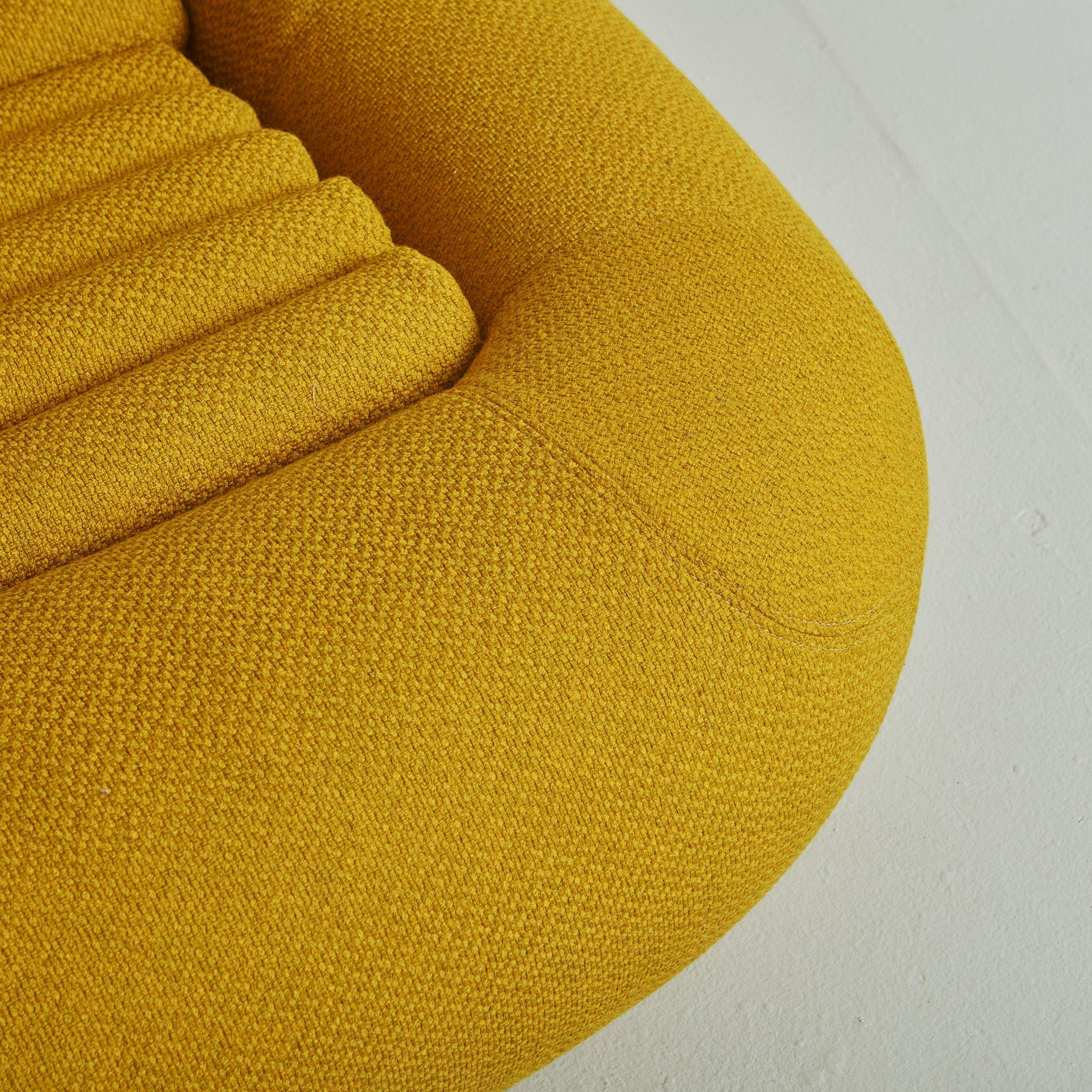 Italian 3-Piece Yellow Carrera Modular Sofa by Lomazzi, De Pas + D'urbino for BBB Italia For Sale
