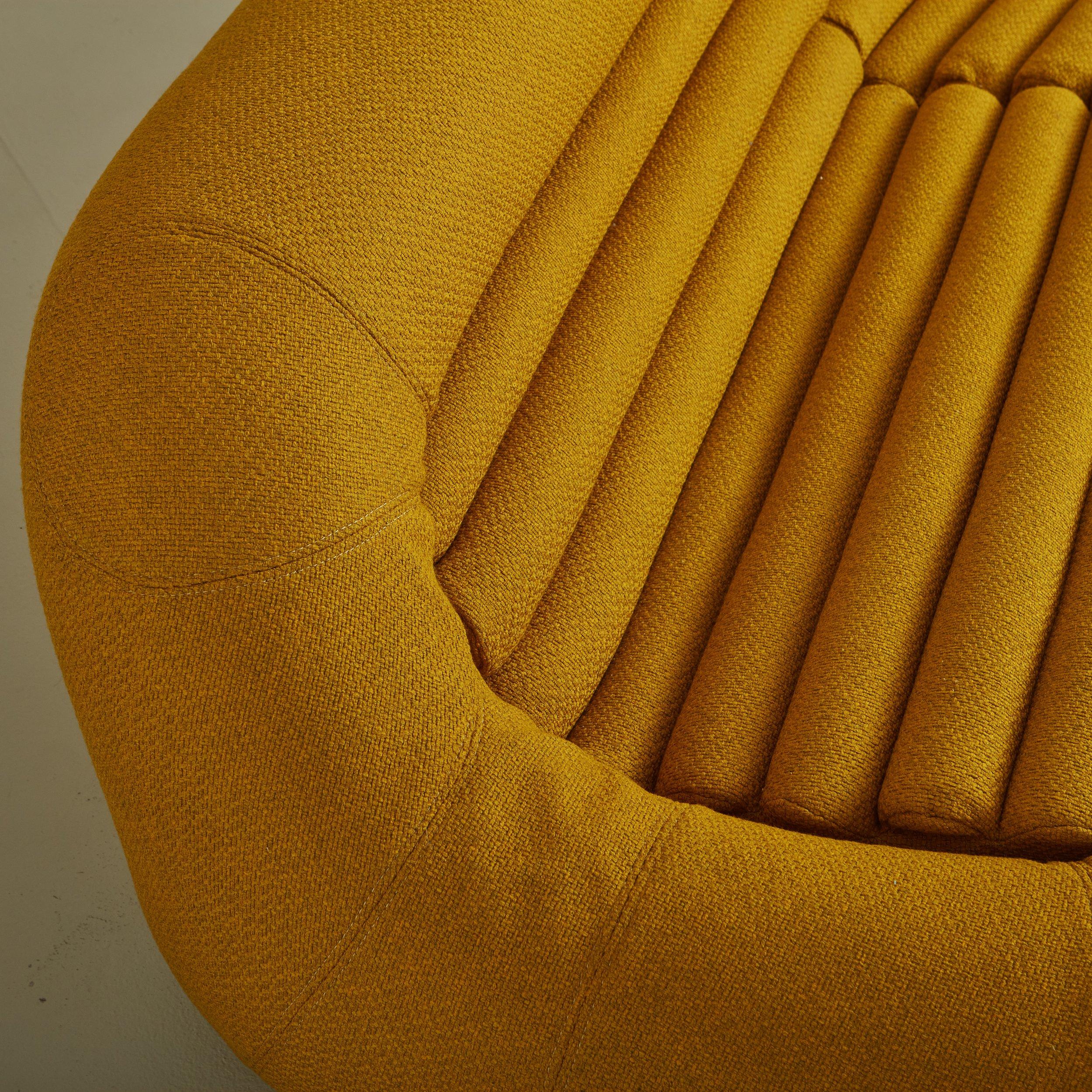 3-Piece Yellow Carrera Modular Sofa by Lomazzi, De Pas + D'urbino for BBB Italia For Sale 2