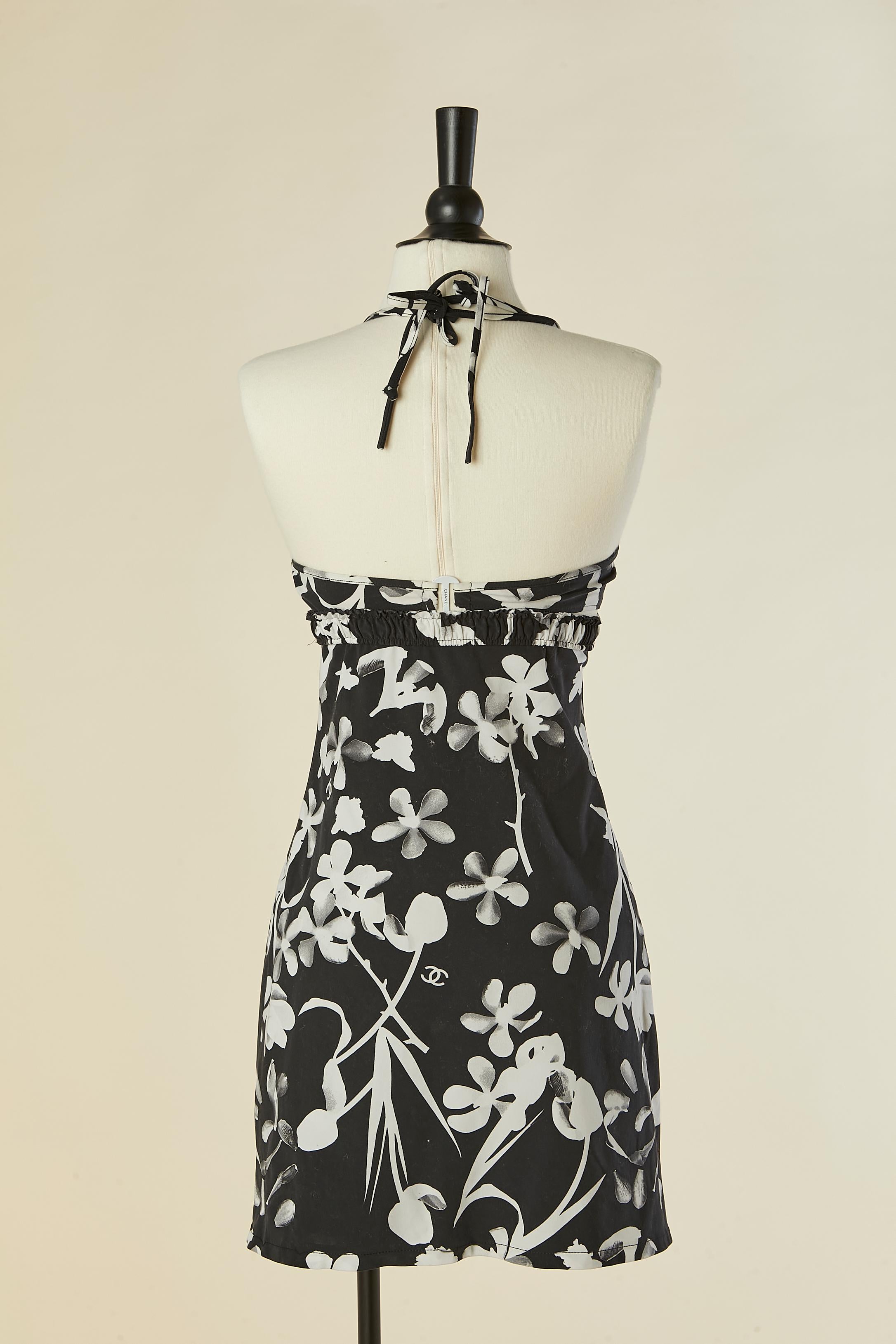 3 pieces bathing printed ensemble ( bra, mini-skirt and mini-dress) CHANEL For Sale 1