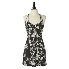 3 pieces bathing printed ensemble ( bra, mini-skirt and mini-dress) CHANEL