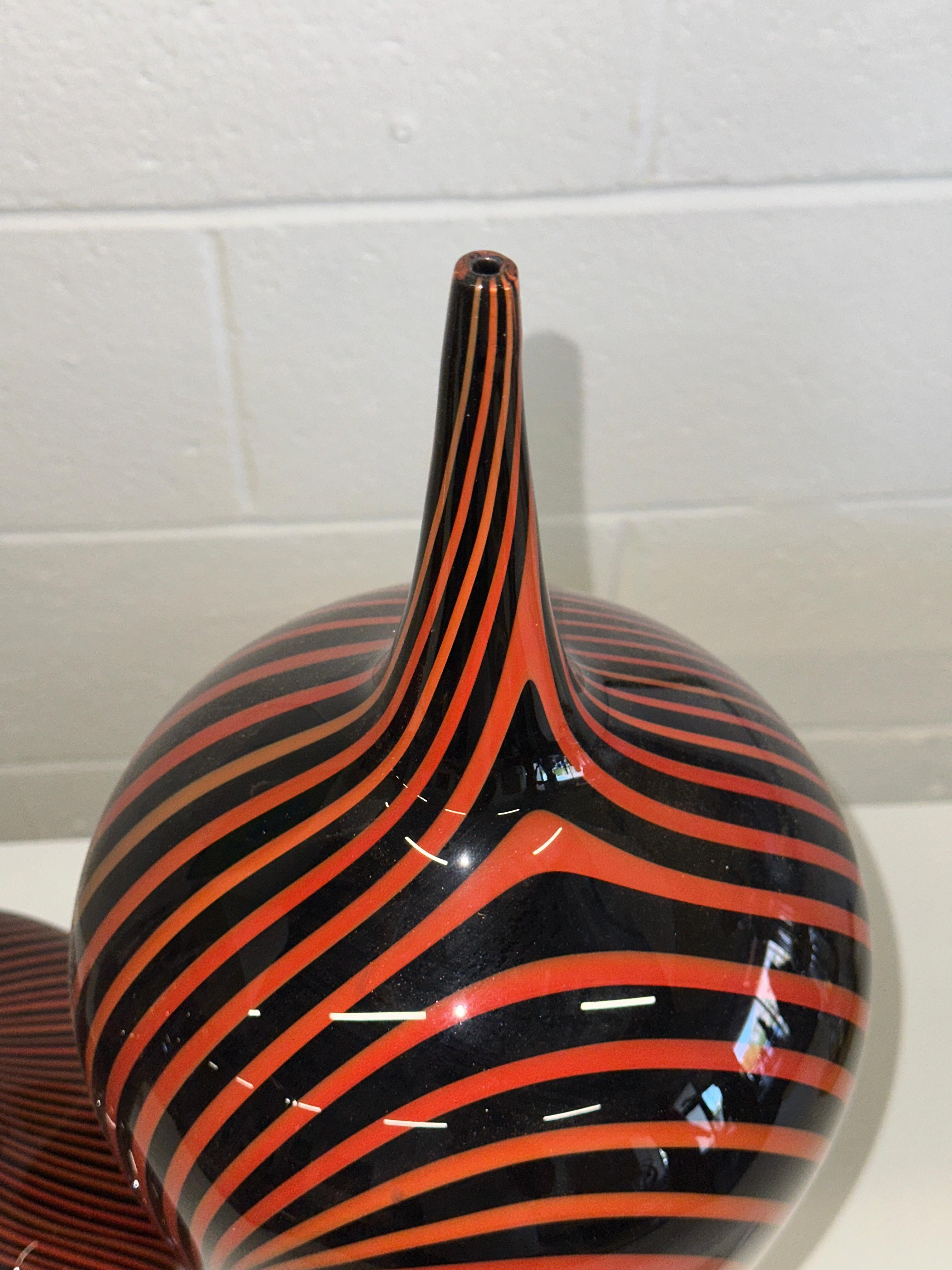 3 Pieces by Noted Canadian Glass Artist Jeff Holmwood  Vortex 1999 For Sale 6