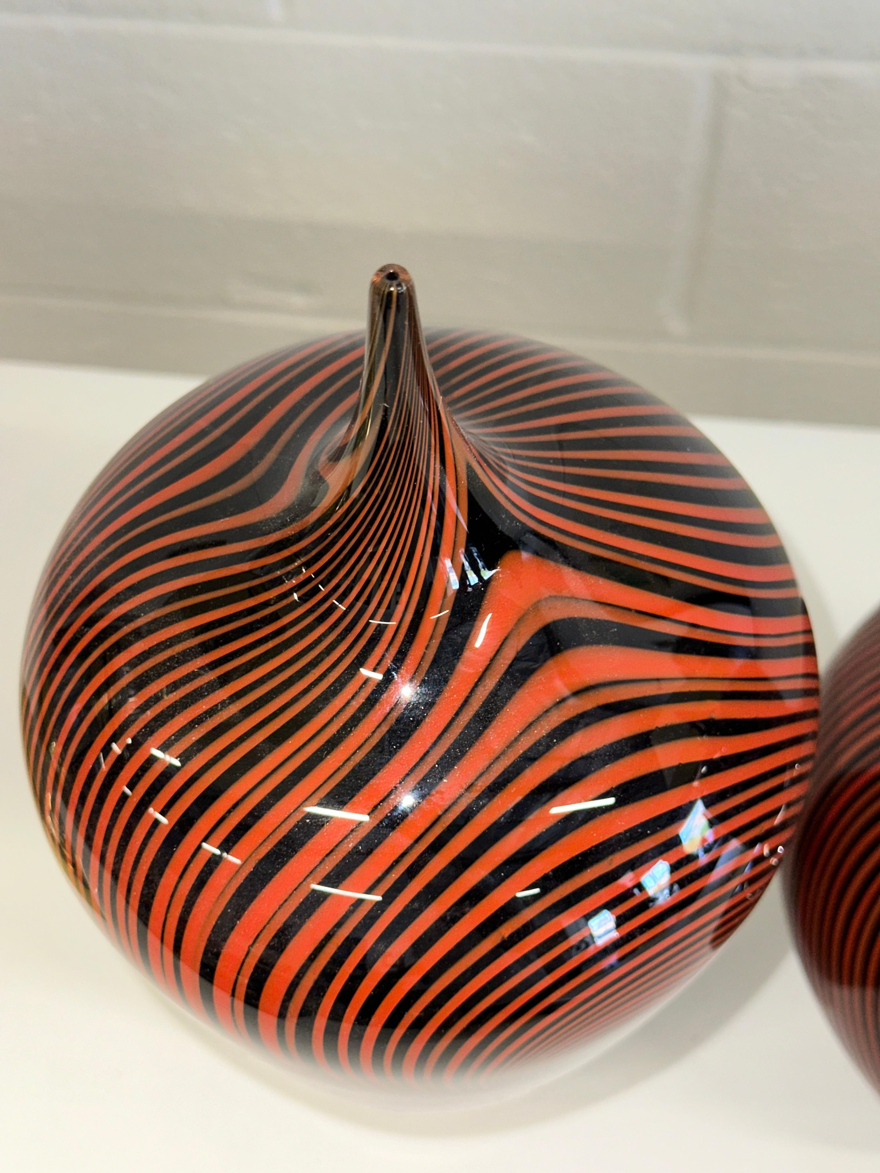 3 Pieces by Noted Canadian Glass Artist Jeff Holmwood  Vortex 1999 For Sale 7