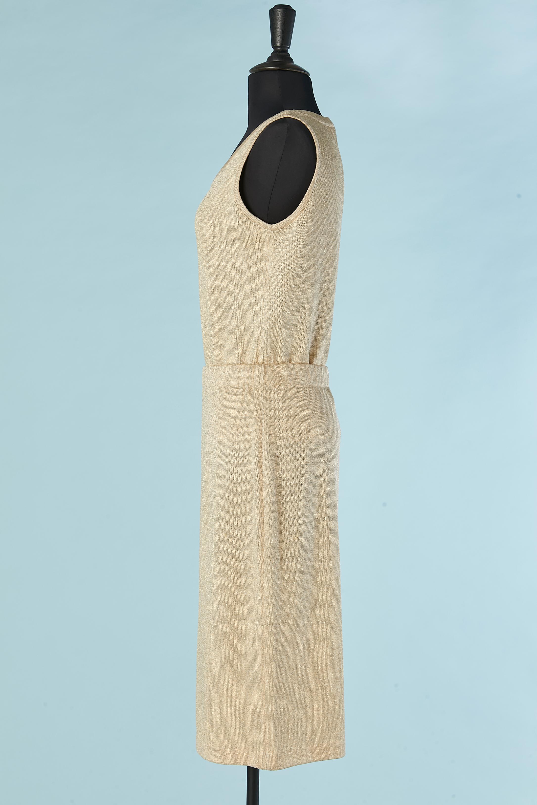 3 pieces ensemble in knit with pattern made of mini studs Sont John Evening For Sale 6
