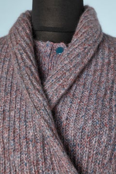 3 pieces ensemble in mottled purplish knit Missoni