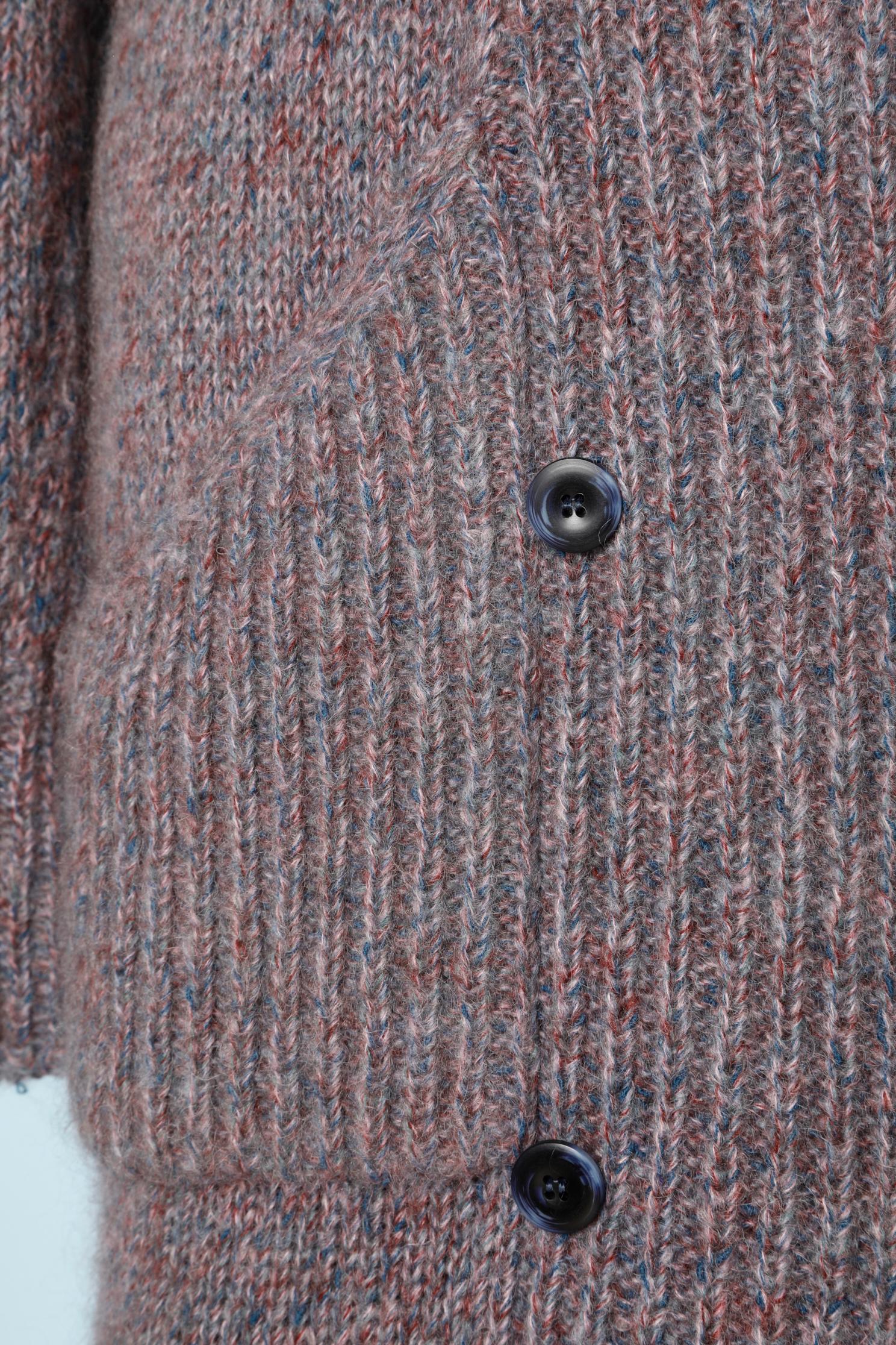 Gray 3 pieces ensemble in mottled purplish knit Missoni  For Sale