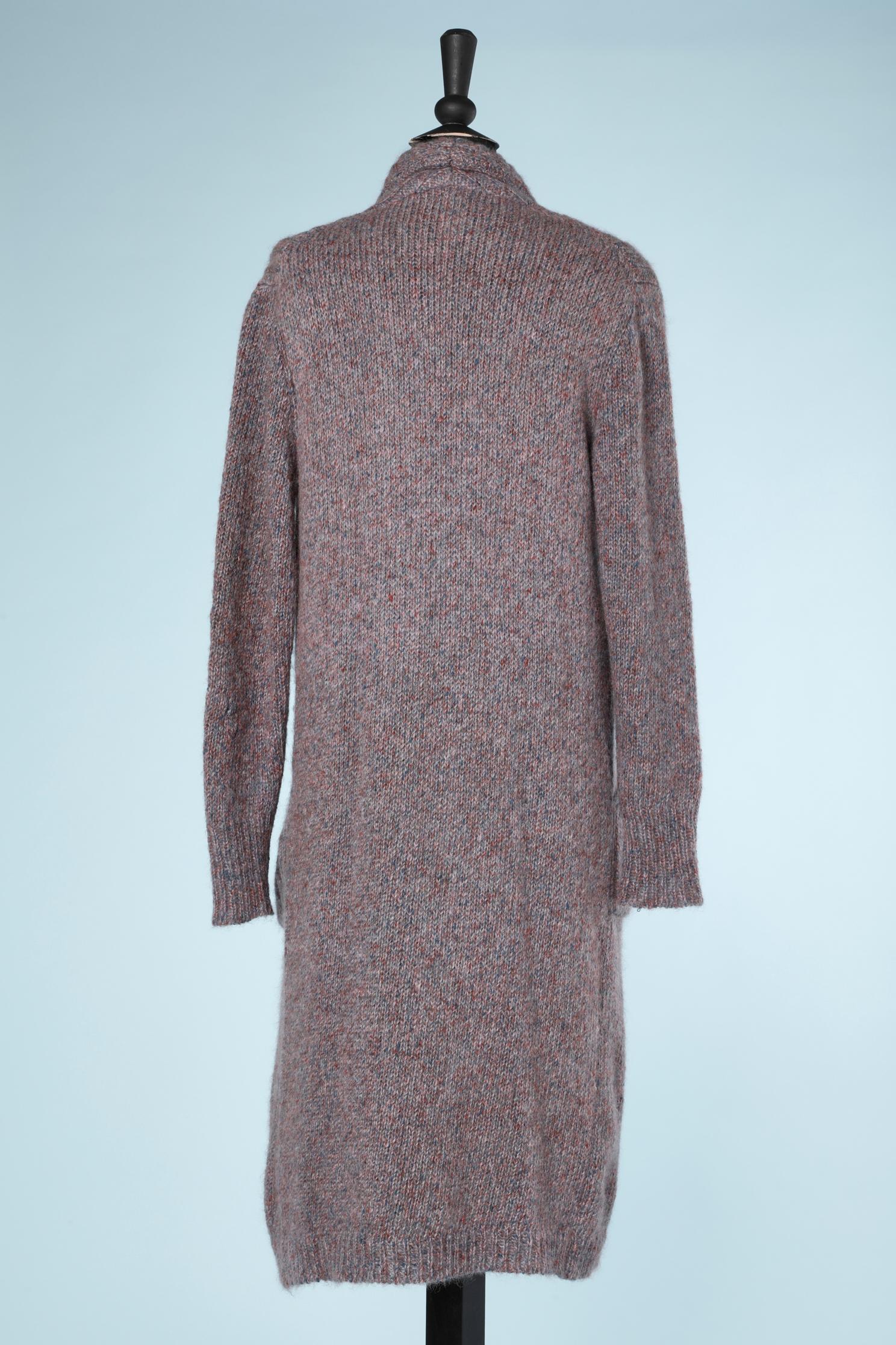 3teiliges Ensemble aus gesprenkeltem, violettem Missoni-Strick im Angebot 1