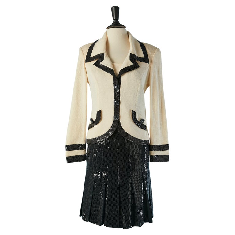 3 pieces ensemble ( Jacket, tank top and skirt) St John Evening by Marie  Gray For Sale at 1stDibs