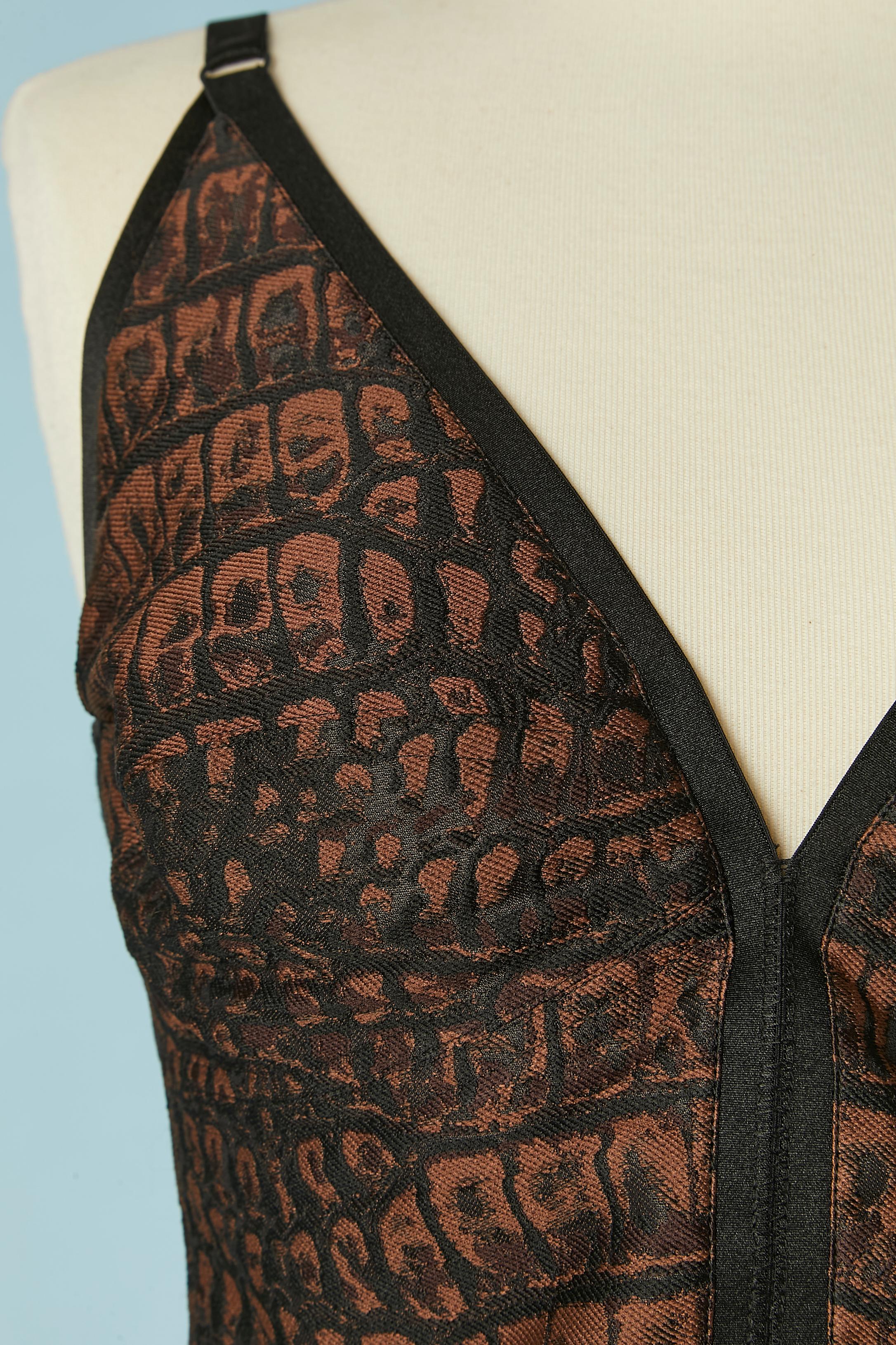 Ensemble di 3 pezzi con motivo coccodrillo marrone e nero Stella McCartney in vendita 4