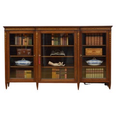 3 pieces - mirror / bookcase / table